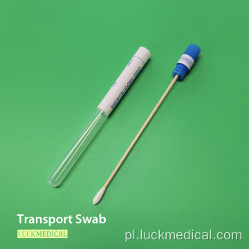 Transport Swab Tube drewniana bawełniana czubek CE